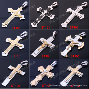 Hot Sale Stainless Steel Bible Cross Pendant Necklace, Stainless Steel Crucifix (st00000)